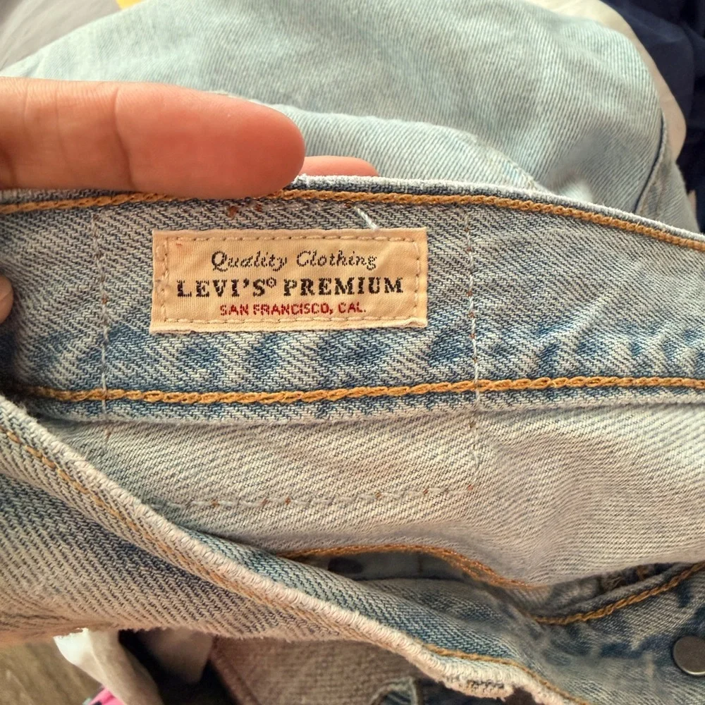 Levi's Light Wash 501 90's Freehand Folk Cropped Jeans